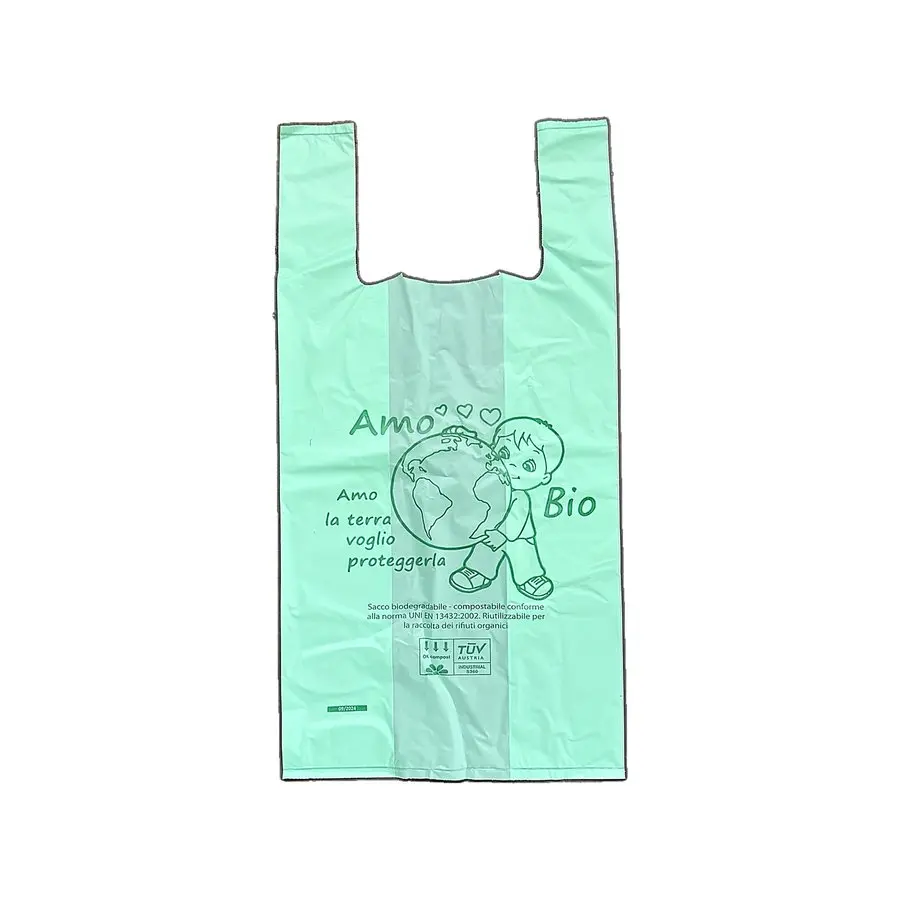 [BOR.B.30X50.V.4KG] BORSETTE BIO VERDI CM 30X50 USO ALIMENTI