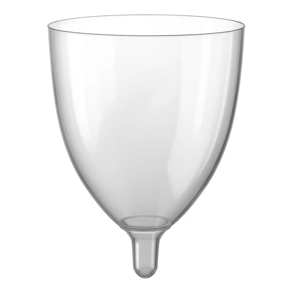 [BIC.PS.CAL180.T.20] CALICI ACQUA/VINO 180 CC TRASPARENTI IN PS 