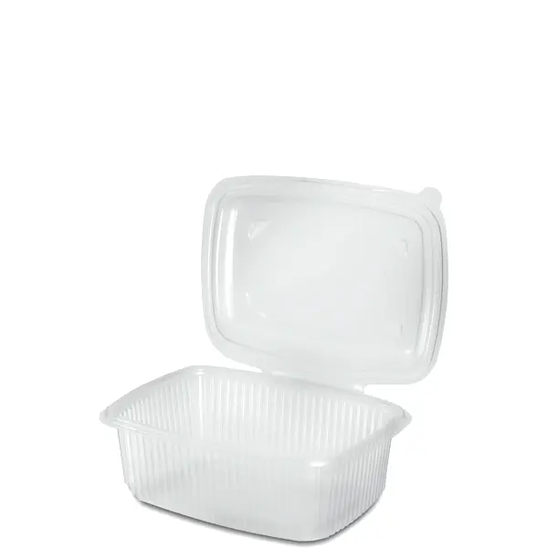 [BOX.PP.1000.T.50] CONTENITORI RETTANGOLARI 1000 ML CON COPERCHIO TRASPARENTI IN PP