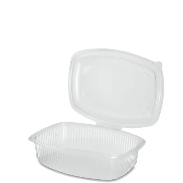 [BOX.PP.1500.T.50] CONTENITORI RETTANGOLARI 1500 ML CON COPERCHIO TRASPARENTI IN PP 