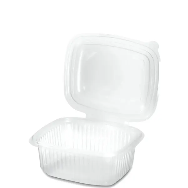 CONTENITORI RETTANGOLARI 500 ML CON COPERCHIO TRASPARENTI IN PP 