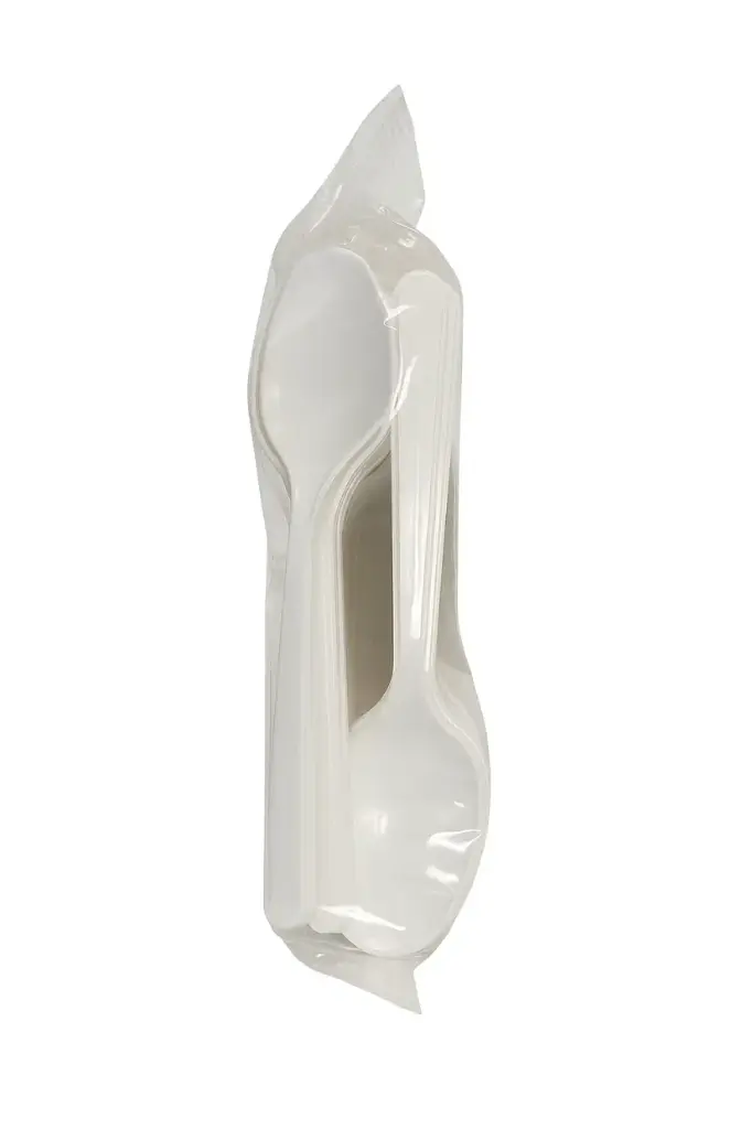 [CUC.PP.FLEX.B.50] CUCCHIAI BIANCHI FLEXY RIUTILIZZABILI IN PP