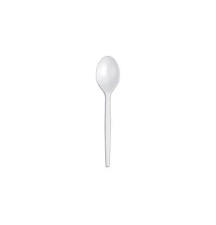 CUCCHIAINI BIANCHI DA DESSERT IN PS 