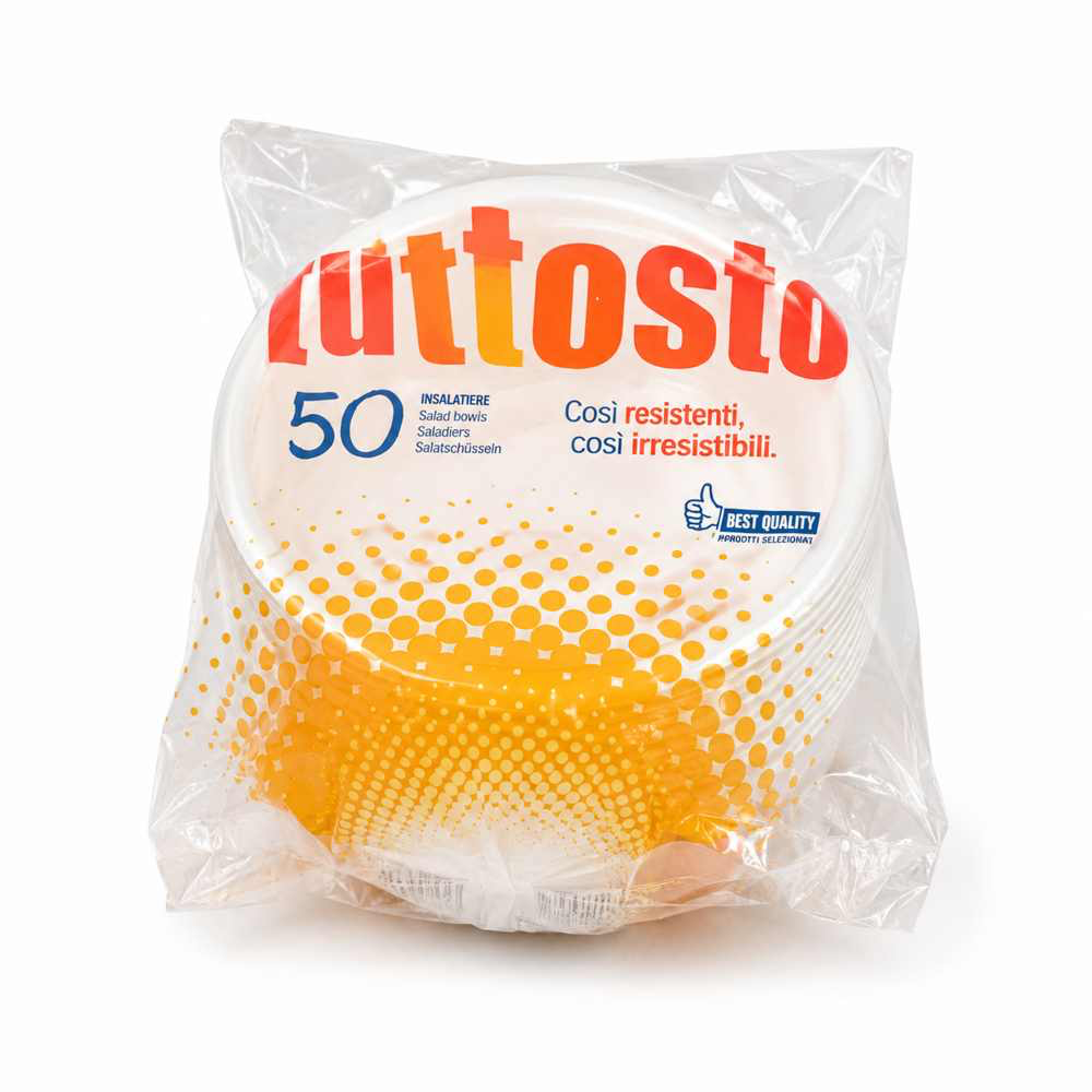 [CIO.PP.670.T.50] CIOTOLE/INSALATIERE DA 670 CC BIANCHE IN PP
