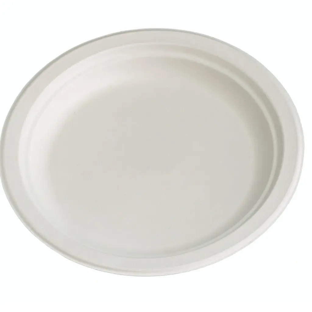 [PIA.B.DESS17,5.B.50] PIATTI PIANI DESSERT BIO IN POLPA DI CELLULOSA DA CM 17,5 