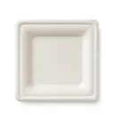 PIATTI QUADRI PIANI  BIO DA CM 21X21  