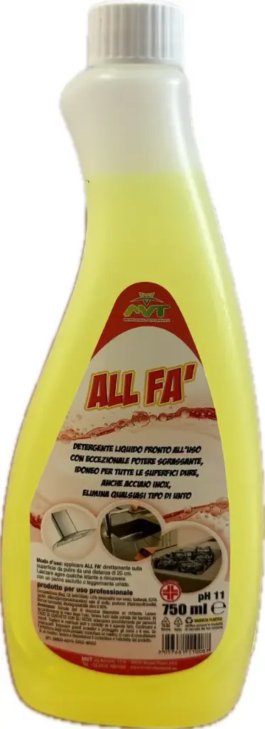 [DET.SGR.ALLFA.0.750] SGRASSATORE MULTISUPERFICIE ALL FA' 750 ML 