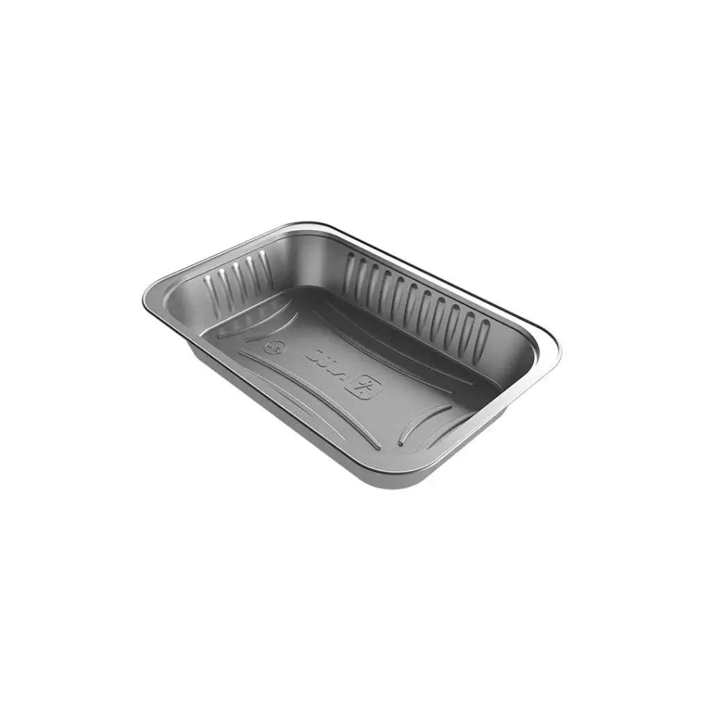 [VAS.A.3PC.G.100] VASCHETTE IN ALLUMINIO 3 PORZIONI CON COPERCHIO