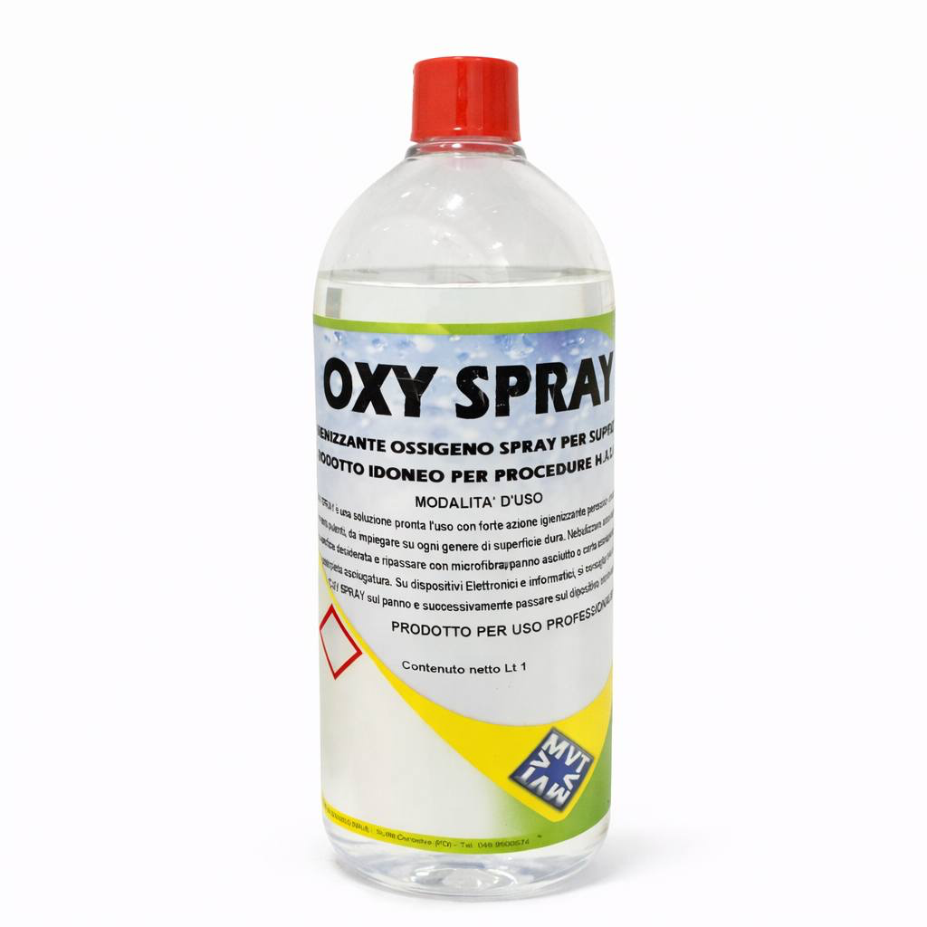 [DET.IG.OSS.0.1L] DETERGENTE OXY SPRAY - IGIENIZZANTE OSSIGENO PER SUPERFICI