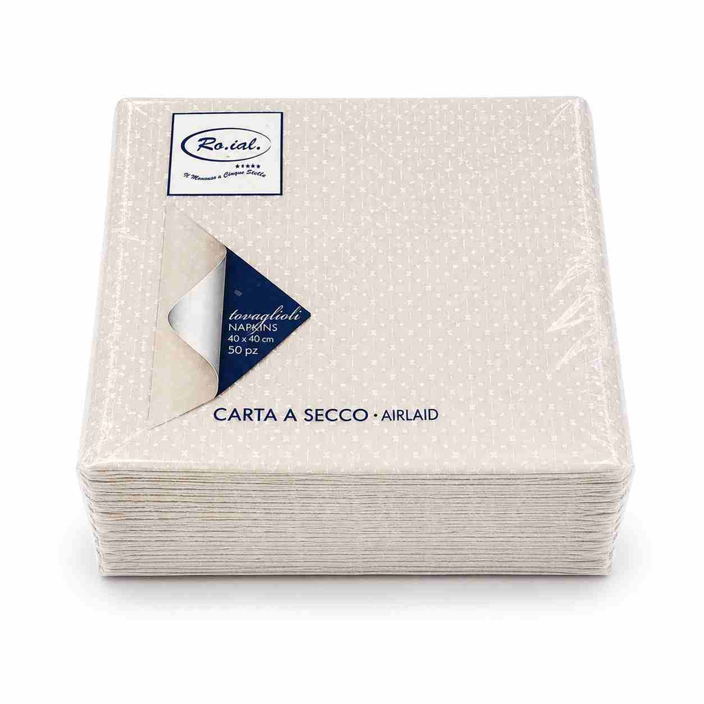 [TOV.C.40X40.T.50] TOVAGLIOLI DA CM 40x40 COLORE TORTORA - CROCHET