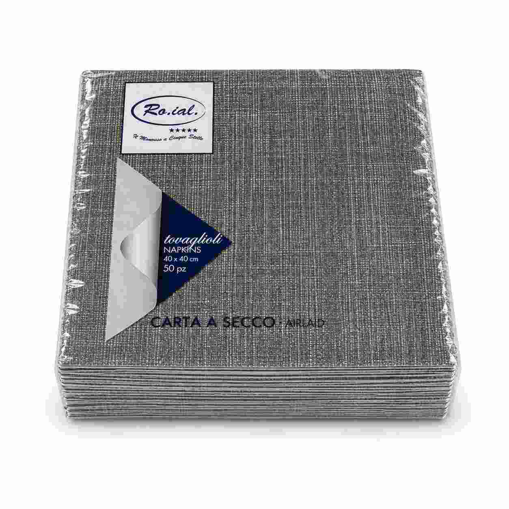[TOV.C.40X40.A.50] TOVAGLIOLI DA CM 40x40 COLORE ANTRACITE - VALTELLINA