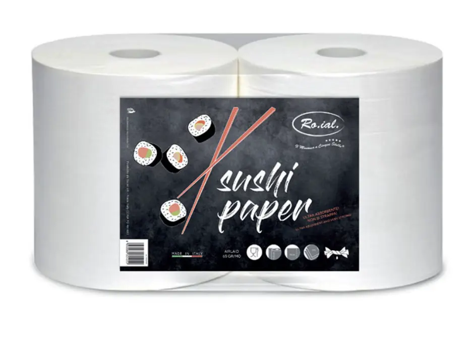 [ROT.C.800.B.2] ROTOLONI IN CARTA GOFFRATA - kg 2,5x2 h27cm (SUSHI PAPER)