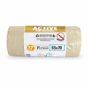 SACCHI IMMONDIZIA AMBRA IN ROTOLO cm 55x70