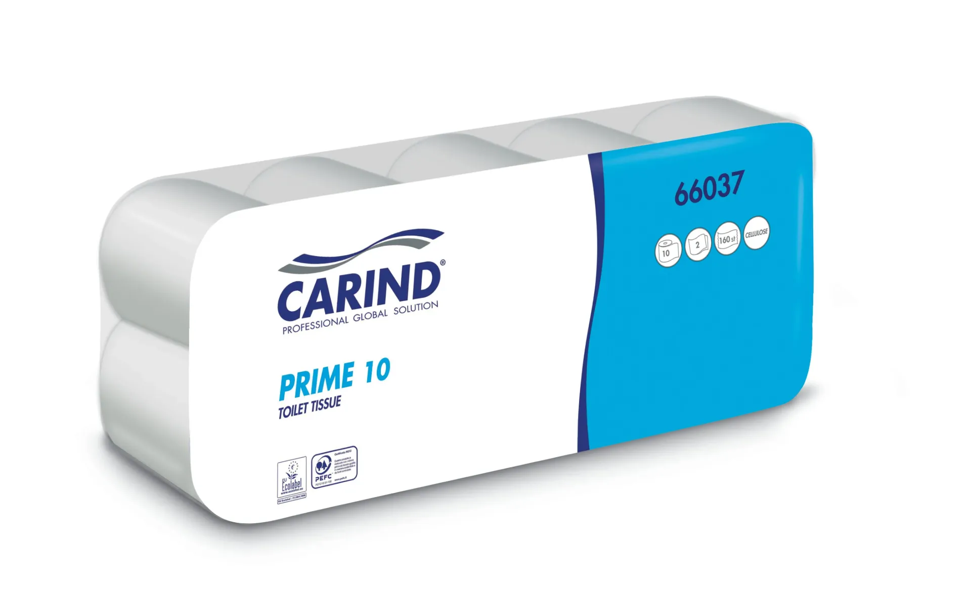 [CIG.C.2V.B.160.10] CARTA IGIENICA 2 VELI IN PURA CELLULOSA - 160 STRAPPI RAPIDA DISSOLUZIONE