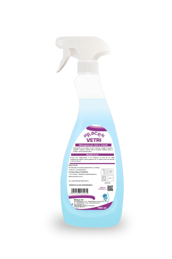 [DET.VETR.RACE.0.750] DETERGENTE VETRI E CRISTALLI DA 750 ML