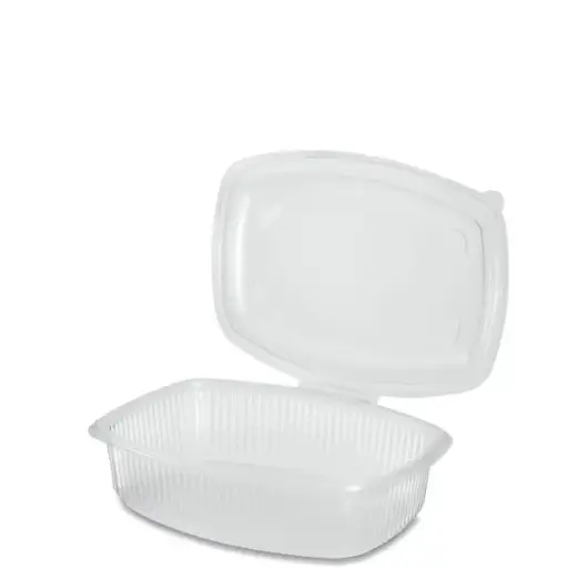 [BOX.PP.1500.T.50] CONTENITORI RETTANGOLARI 1500 ML CON COPERCHIO TRASPARENTI IN PP 