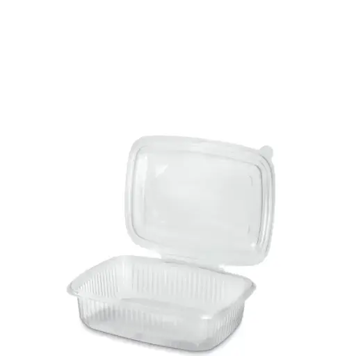 [BOX.PP.750.T.50] CONTENITORI RETTANGOLARI 750 ML CON COPERCHIO TRASPARENTI IN PP 